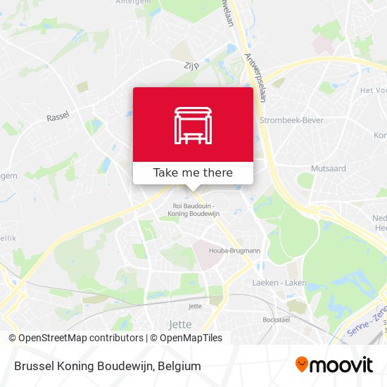 Brussel Koning Boudewijn map