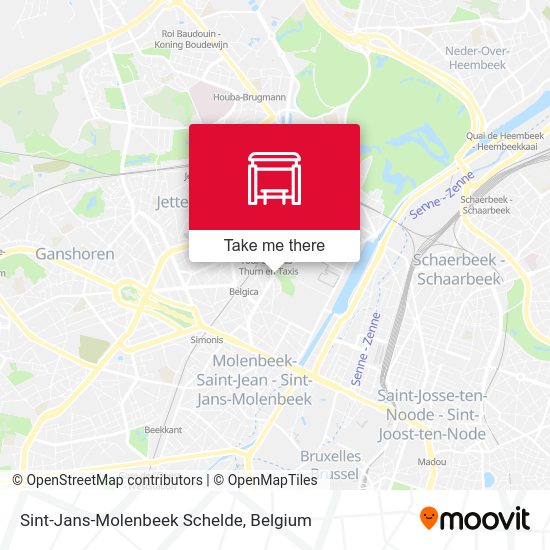 Sint-Jans-Molenbeek Schelde map