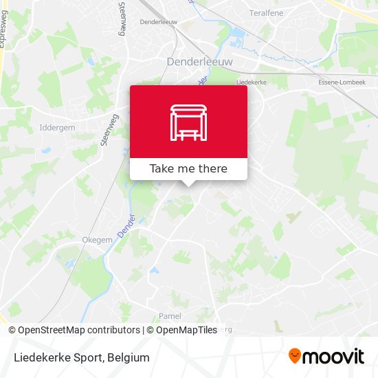 Liedekerke Sport map