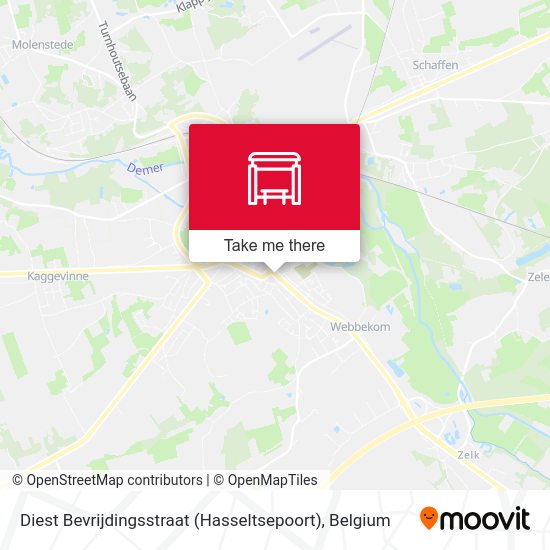 Diest Bevrijdingsstraat (Hasseltsepoort) map