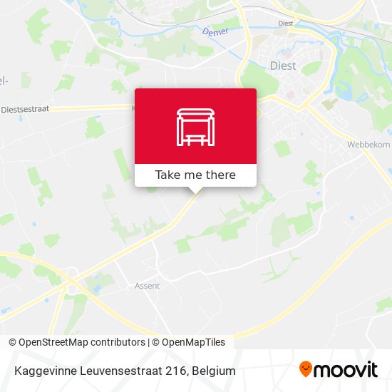 Kaggevinne Leuvensestraat 216 map