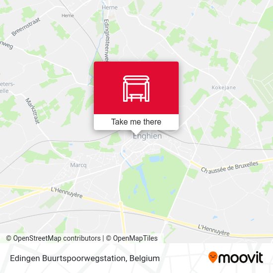 Edingen Buurtspoorwegstation map