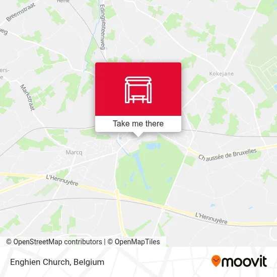 Enghien Church map