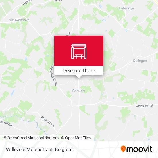 Vollezele Molenstraat map