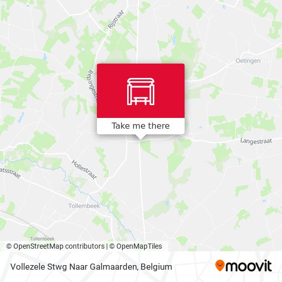 Vollezele Stwg Naar Galmaarden map