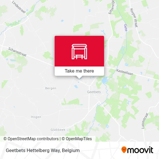 Geetbets Hettelberg Way map