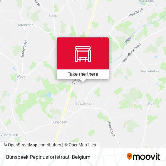 Bunsbeek Pepinusfortstraat map