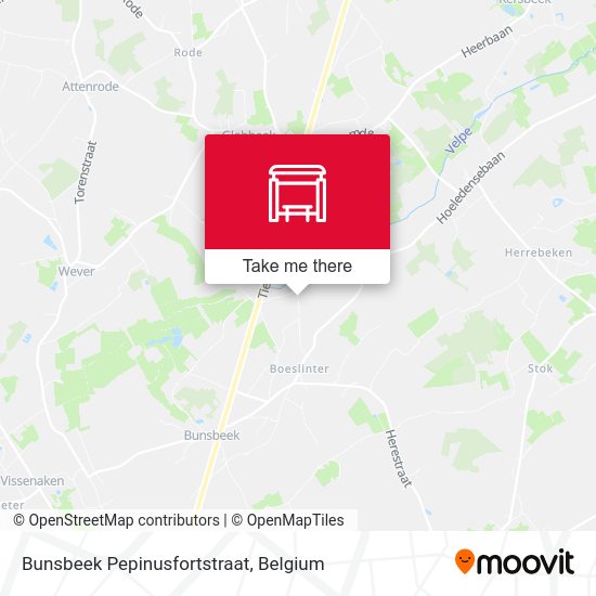 Bunsbeek Pepinusfortstraat map