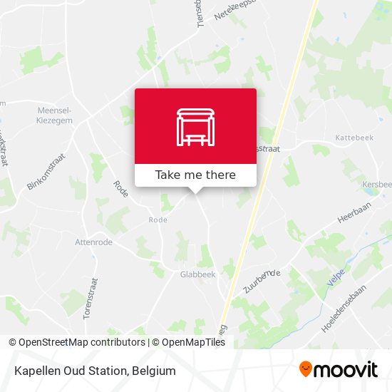Kapellen Oud Station map