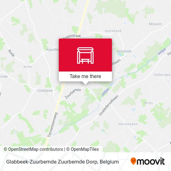 Glabbeek-Zuurbemde Zuurbemde Dorp map