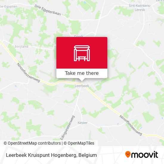 Leerbeek Kruispunt Hogenberg map