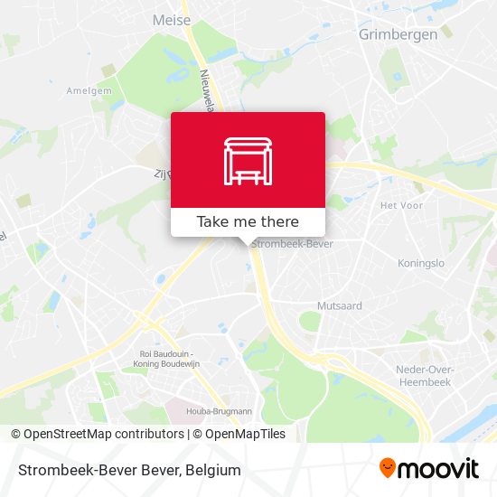 Strombeek-Bever Bever map