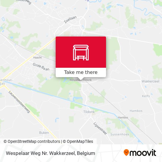 Wespelaar Weg Nr. Wakkerzeel plan