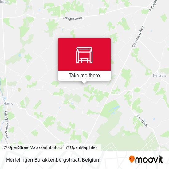 Herfelingen Barakkenbergstraat map