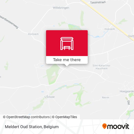 Meldert Oud Station map