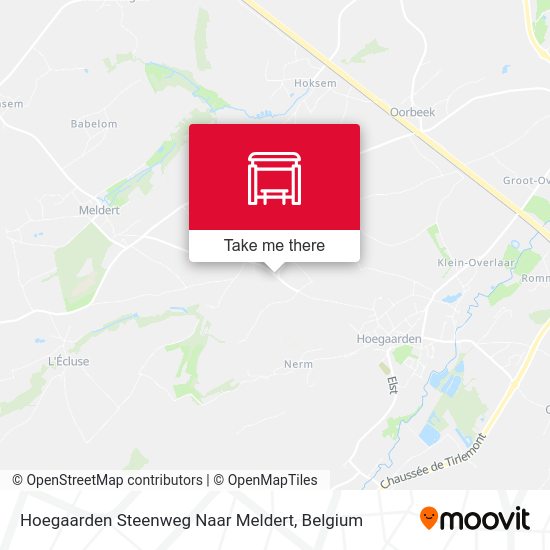 Hoegaarden Steenweg Naar Meldert plan