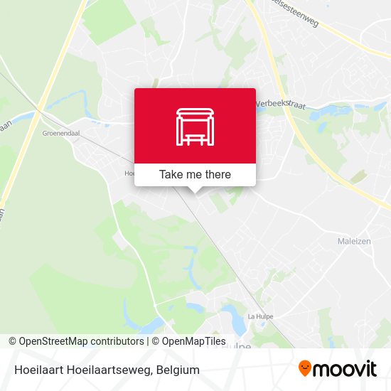 Hoeilaart Hoeilaartseweg map