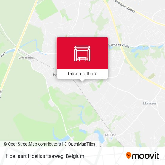 Hoeilaart Hoeilaartseweg plan