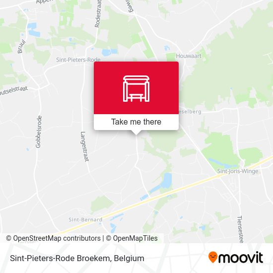 Sint-Pieters-Rode Broekem map