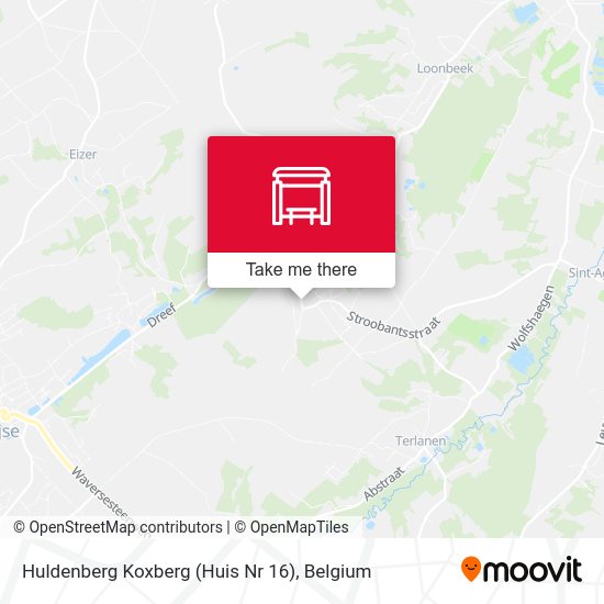 Huldenberg Koxberg (Huis Nr 16) map