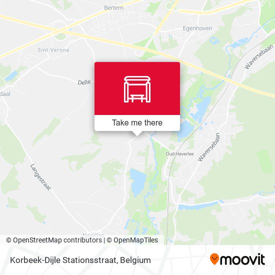 Korbeek-Dijle Stationsstraat plan