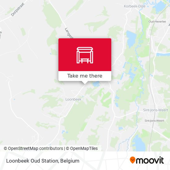Loonbeek Oud Station map