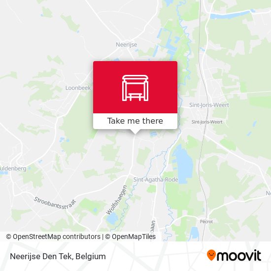 Neerijse Den Tek map