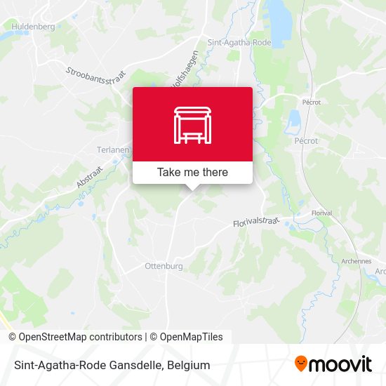 Sint-Agatha-Rode Gansdelle map