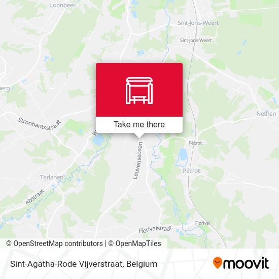 Sint-Agatha-Rode Vijverstraat map