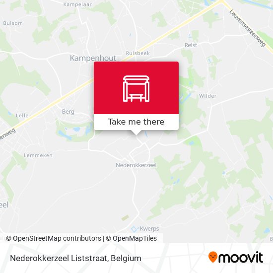 Nederokkerzeel Liststraat map