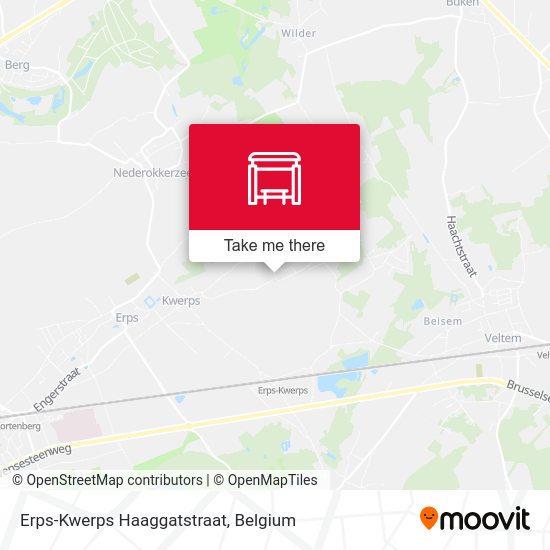 Erps-Kwerps Haaggatstraat map