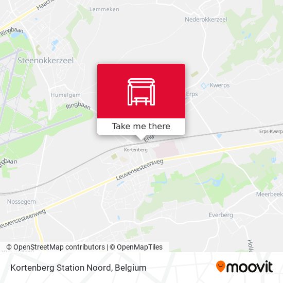 Kortenberg Station Noord map