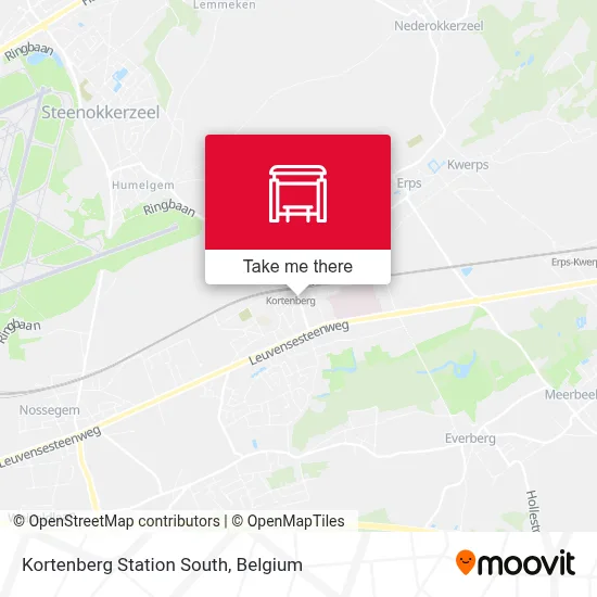 Kortenberg Station South map