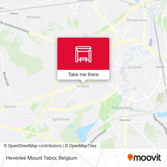 Heverlee Mount Tabor map
