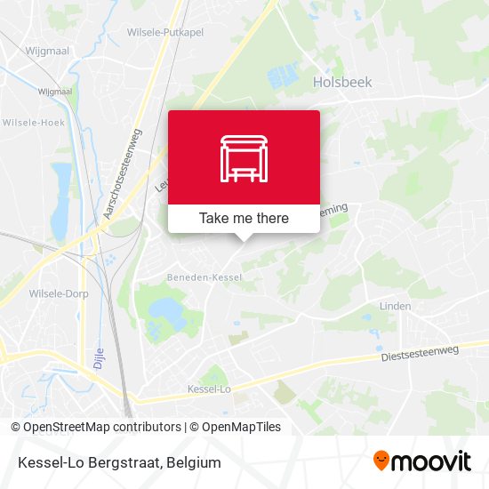 Kessel-Lo Bergstraat map