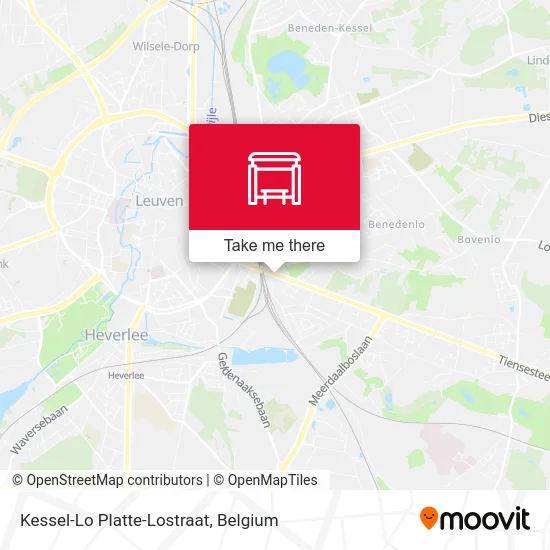 Kessel-Lo Platte-Lostraat map