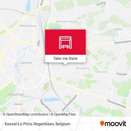 Kessel-Lo Prins Regentlaan map