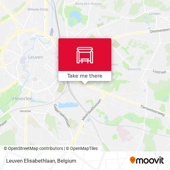 Leuven Elisabethlaan map