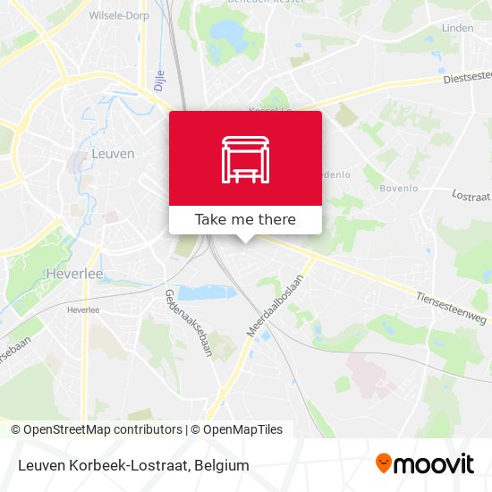 Leuven Korbeek-Lostraat map