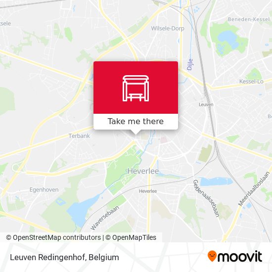 Leuven Redingenhof map