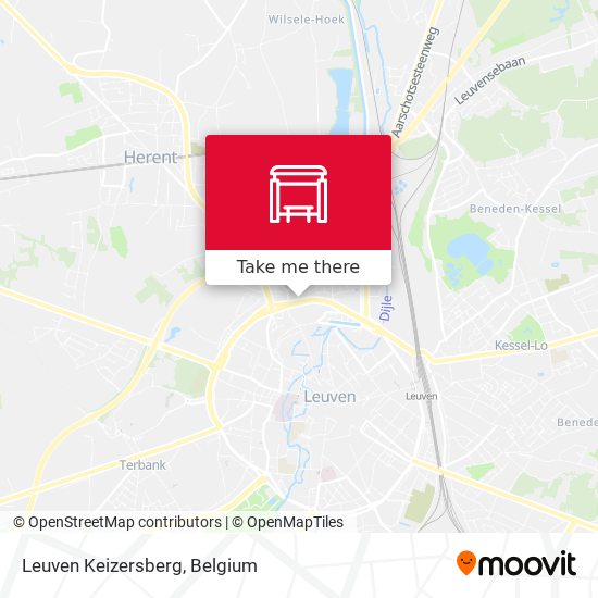 Leuven Keizersberg map
