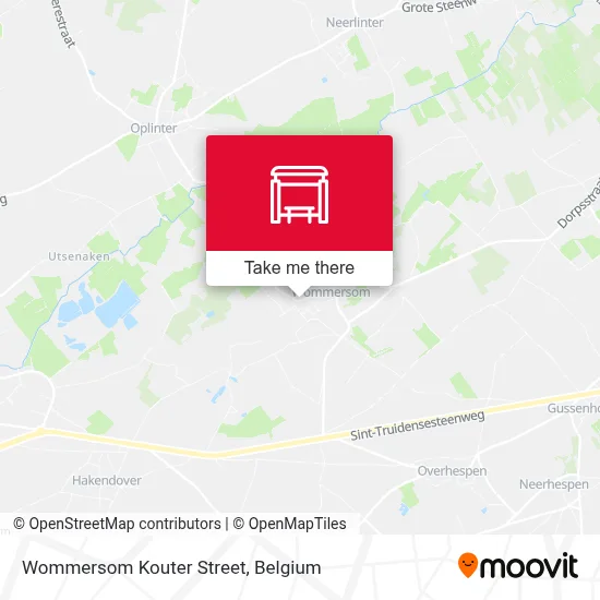 Wommersom Kouter Street map
