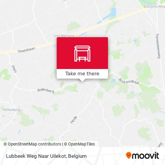 Lubbeek Weg Naar Uilekot map