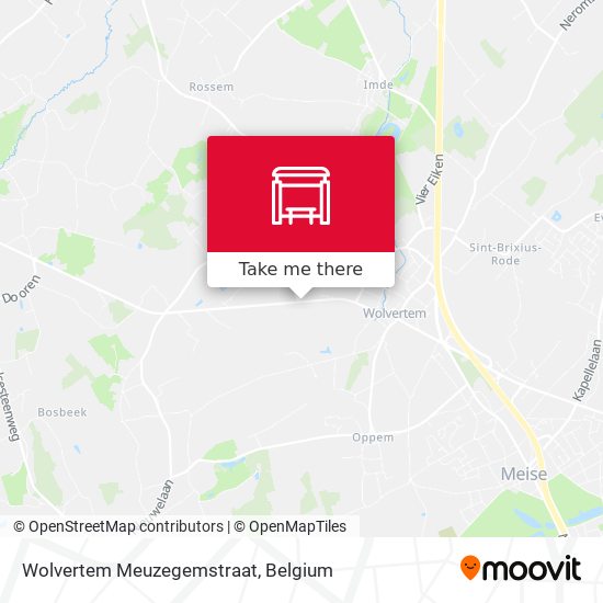 Wolvertem Meuzegemstraat map