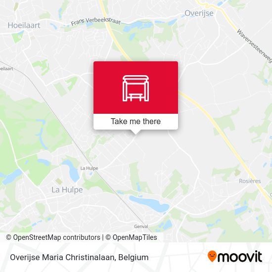 Overijse Maria Christinalaan map