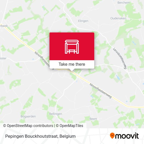 Pepingen Bouckhoutstraat map
