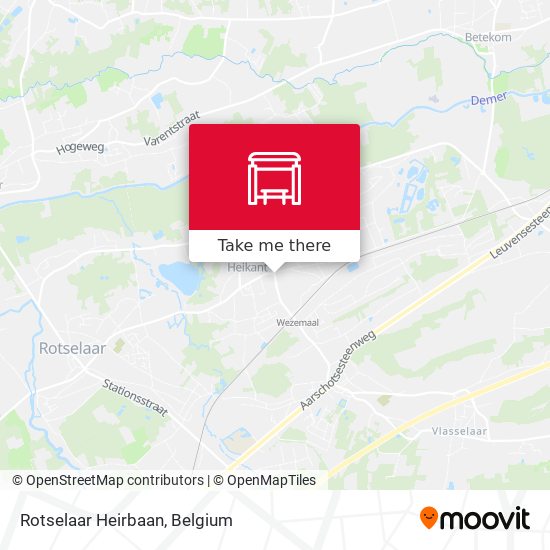 Rotselaar Heirbaan map