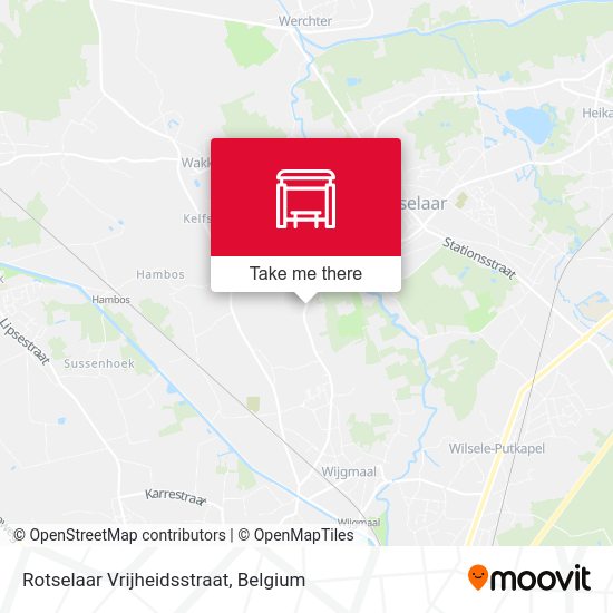 Rotselaar Vrijheidsstraat plan
