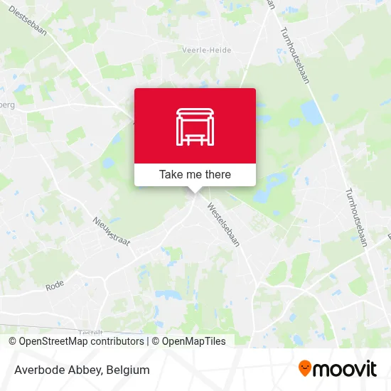 Averbode Abbey map
