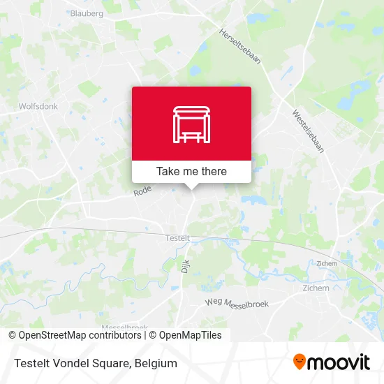 Testelt Vondel Square map